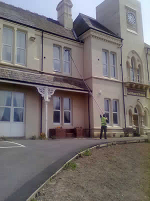 We can reach awkward windows without ladders